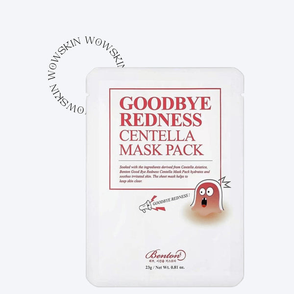 Masca Benton Goodbye Redness Centella calmează eficient roșeața și iritațiile datorită conținutului ridicat de Centella Asiatica. wowskin.ro